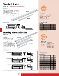 Standard Scales SERIES 182 — Made of Low-Expansion Glass
