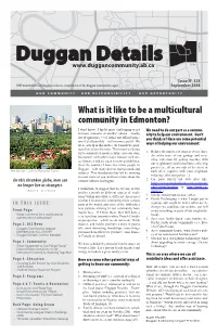 What Is It Like to Be a Multicultural Community in Edmonton?