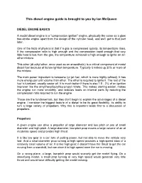 Diesel Engine Operation Guide