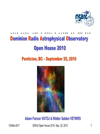 Dominion Radio-Astrophysical Observatory