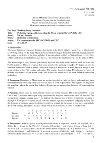 Jtc1/Sc2/Wg2 N4128 L2/11-280