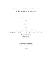 Nontargeted Discovery of Xenobiotics in Human Urine by Maldi-Tof/Tof-Ms