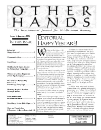Other Hands Issue