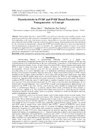 Piezoelectricity in PVDF and PVDF Based Piezoelectric Nanogenerator: a Concept