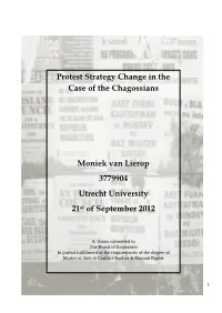 Protest Strategy Change in the Case of the Chagossians Moniek Van