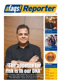 “The Appetite for Risk Is in Our DNA” Ack in 2008 When This Always a Threat