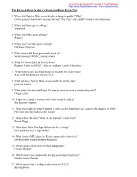 The Kevin and Bean Archive Trivia Test