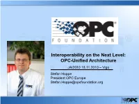 What's New from the OPC Foundation?