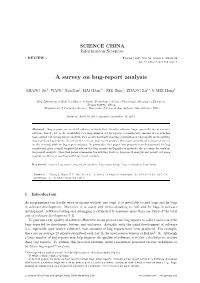 A Survey on Bug-Report Analysis.Scichinainfsci,2015,58: 021101(24), Doi: 10.1007/S11432-014-5241-2