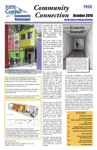 Community Connection October 2010 Newspaper North Central Visionary Edition