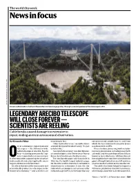 News in Focus ARECIBO OBSERVATORY/UNIV