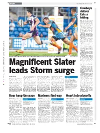 Roar Keep the Pace Mariners Find Way Heart Into Playoffs