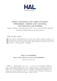 Seismic Monitoring in the Gugla Rock Glacier