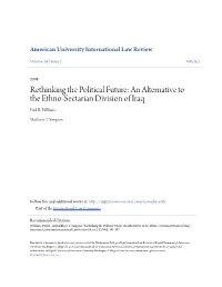 An Alternative to the Ethno-Sectarian Division of Iraq Paul R