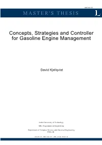 Concepts, Strategies and Controller for Gasoline Engine Management