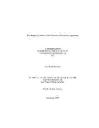 Developing a Construct-Valid Measure of Workplace Aggression