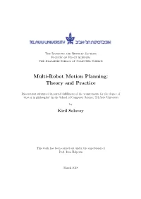 Multi-Robot Motion Planning: Theory and Practice