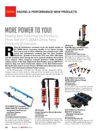 Of the Racing and Performance Products from the 2015