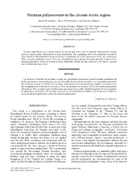 Permian Palynoevents in the Circum-Arctic Region
