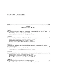 Table of Contents
