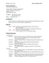 Curriculum Vitae John Andrew Rupp