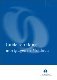 Guide to Taking Mortgages in Moldova [EBRD