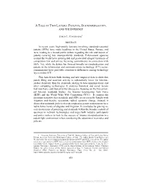 Patents, Standardization, and the Internet