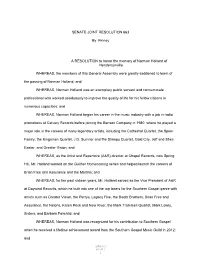 SENATE JOINT RESOLUTION 663 by Finney a RESOLUTION to Honor