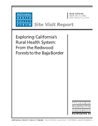 Site Visit Report: Exploring California's