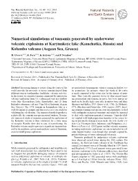 Article Is Canic Activity of the Santorini Volcano