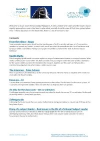 Issue 32 of the Secondary Magazine