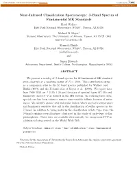 Near–Infrared Classification Spectroscopy: J–Band Spectra Of