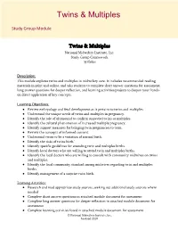 Twins & Multiples