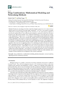 Drug Combinations: Mathematical Modeling and Networking Methods