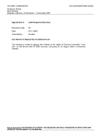Eet Report of Balex Delta 2005 Exercise