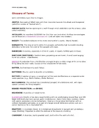 Glossary of Terms