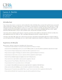 Laura A. Bertin Lbertin@Cairncross.Com Direct: 206.254.4476 Fax: 206.587.2308
