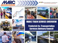 MARC TRAIN SERVICE OVERVIEW Frederick Co