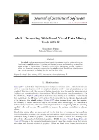 Vdmr: Generating Web-Based Visual Data Mining Tools with R