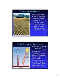 Winds and Deserts Heat Moved by Convection