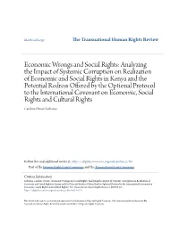 Analyzing the Impact of Systemic Corruption on Realization Of