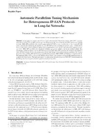 Automatic Parallelism Tuning Mechanism for Heterogeneous IP-SAN Protocols in Long-Fat Networks