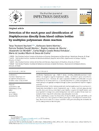 Detection of the Meca Gene and Identification of Staphylococcus