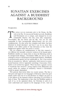 Ignatian Exercises Against a Buddhist Background