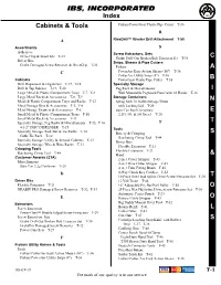 Index Cabinets & Tools