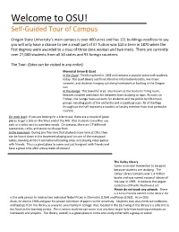 Welcome to OSU! Self-Guided Tour of Campus