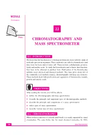 22 Chromatography and Mass Spectrometer