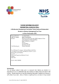 Endometrial Scratch Trial