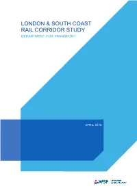 London and South Coast Rail Corridor Study: Terms of Reference