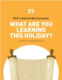 What Are You Learning This Holiday?